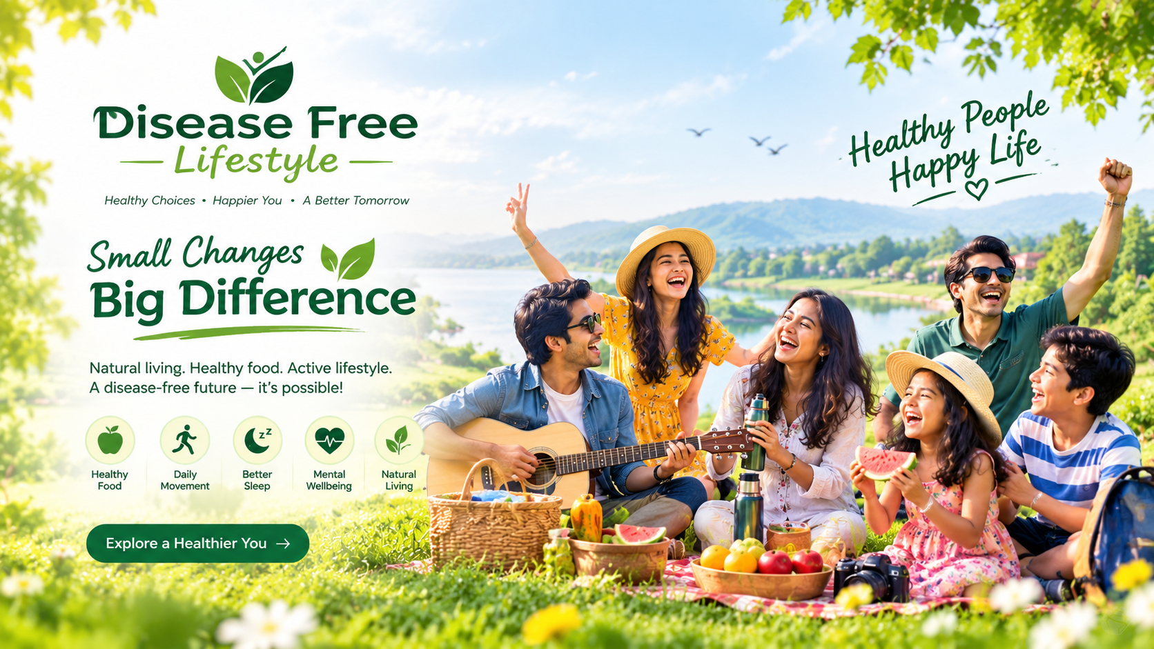 Disease Free Lifestyle promotes healthier living .